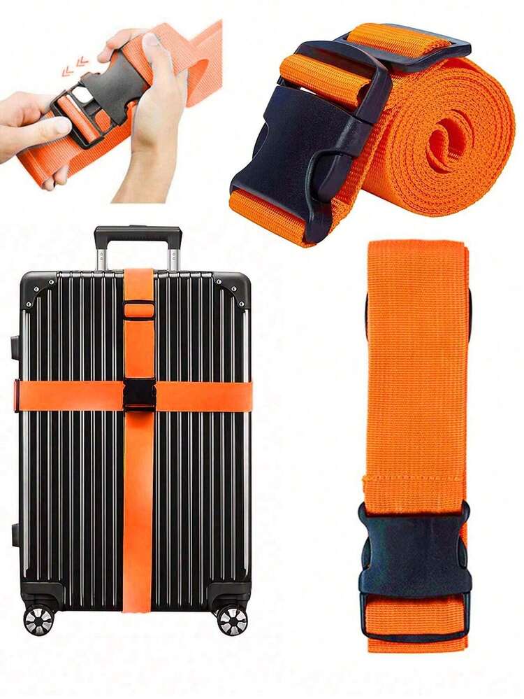 4 Pack Adjustable Luggage Strap with Combination Lock – 200cm