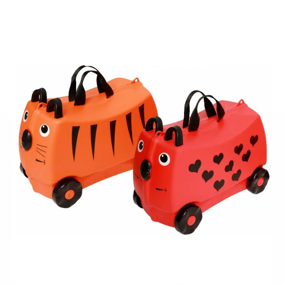 18L Kids Ride on Trolley Luggage with Straps and Handles