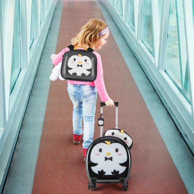 4-Piece Kids Luggage Suitcase Set with 35 cm Spinner