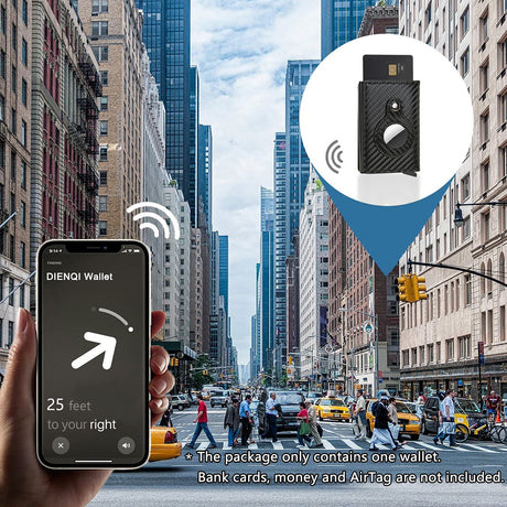 Multifunction RFID Anti Theft AirTag Wallet