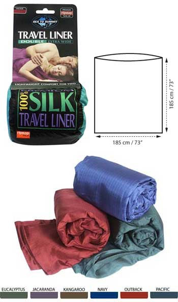 Sea to Summit silk double sleeping bag liner
