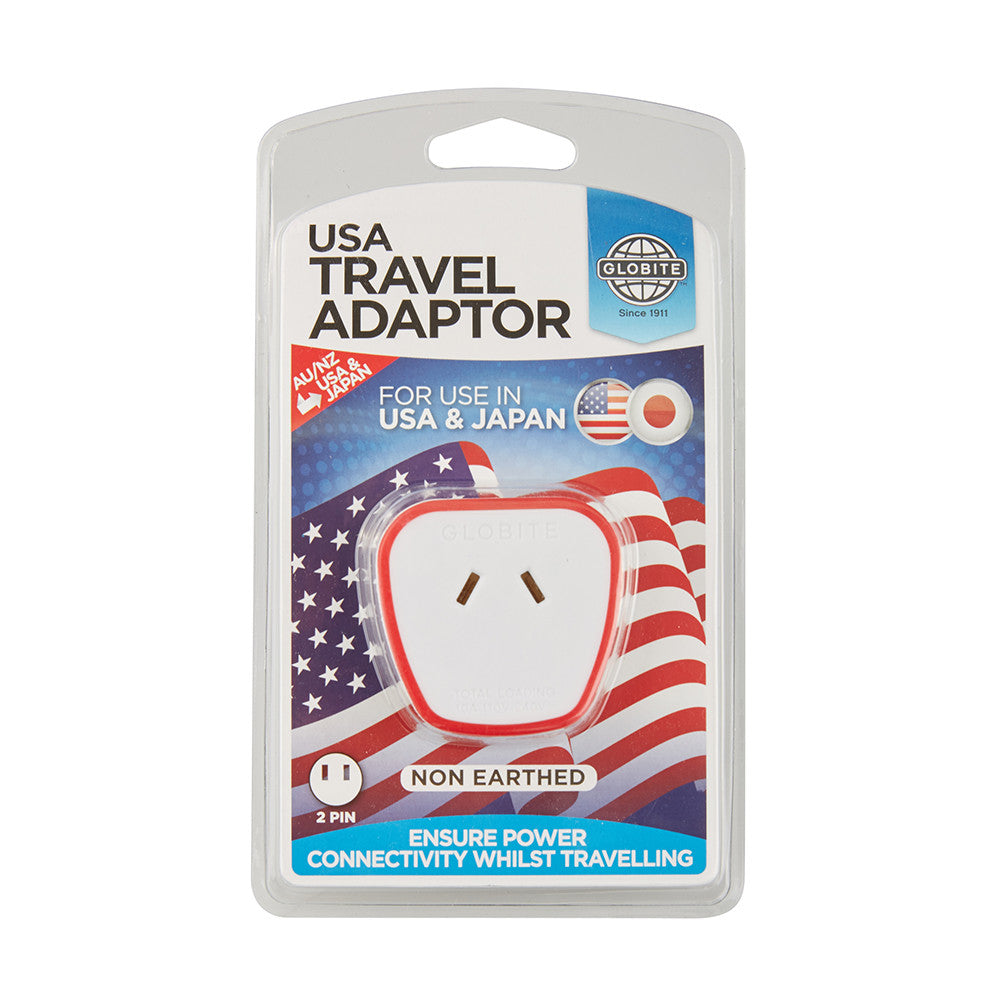 Globite USA/Japan electrical adaptor two pin, package