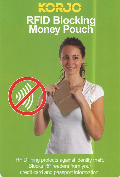 Korjo RFID blocking money pouch