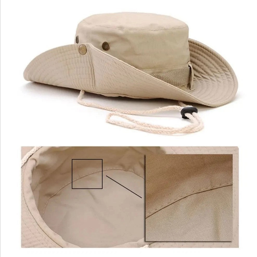 Unisex Wide Brim Boonie Hat – UPF 50+ Sun Hat for Hiking, Fishing & Travel