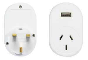 OSA Travel Adaptor with USB - for UK