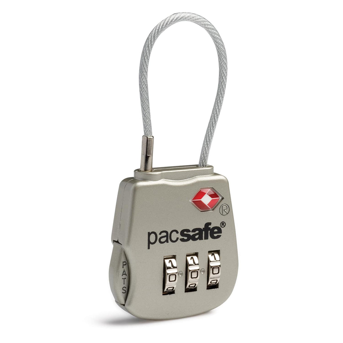Pacsafe ProSafe 800 secure TSA-approved 3-dial cable lock