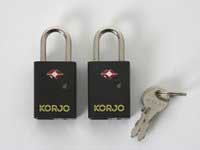 Korjo TSA Compliant Keyed Luggage Locks with indicator