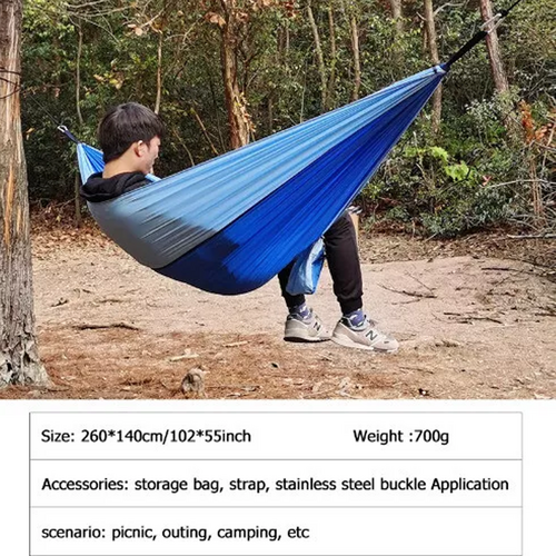 Outdoor Camping Hammock Lightweight 260x140cm Portable Travel Darkblue
