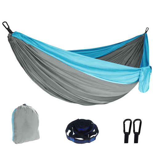 Outdoor Camping Hammock Lightweight 260x140cm Portable Travel Grey