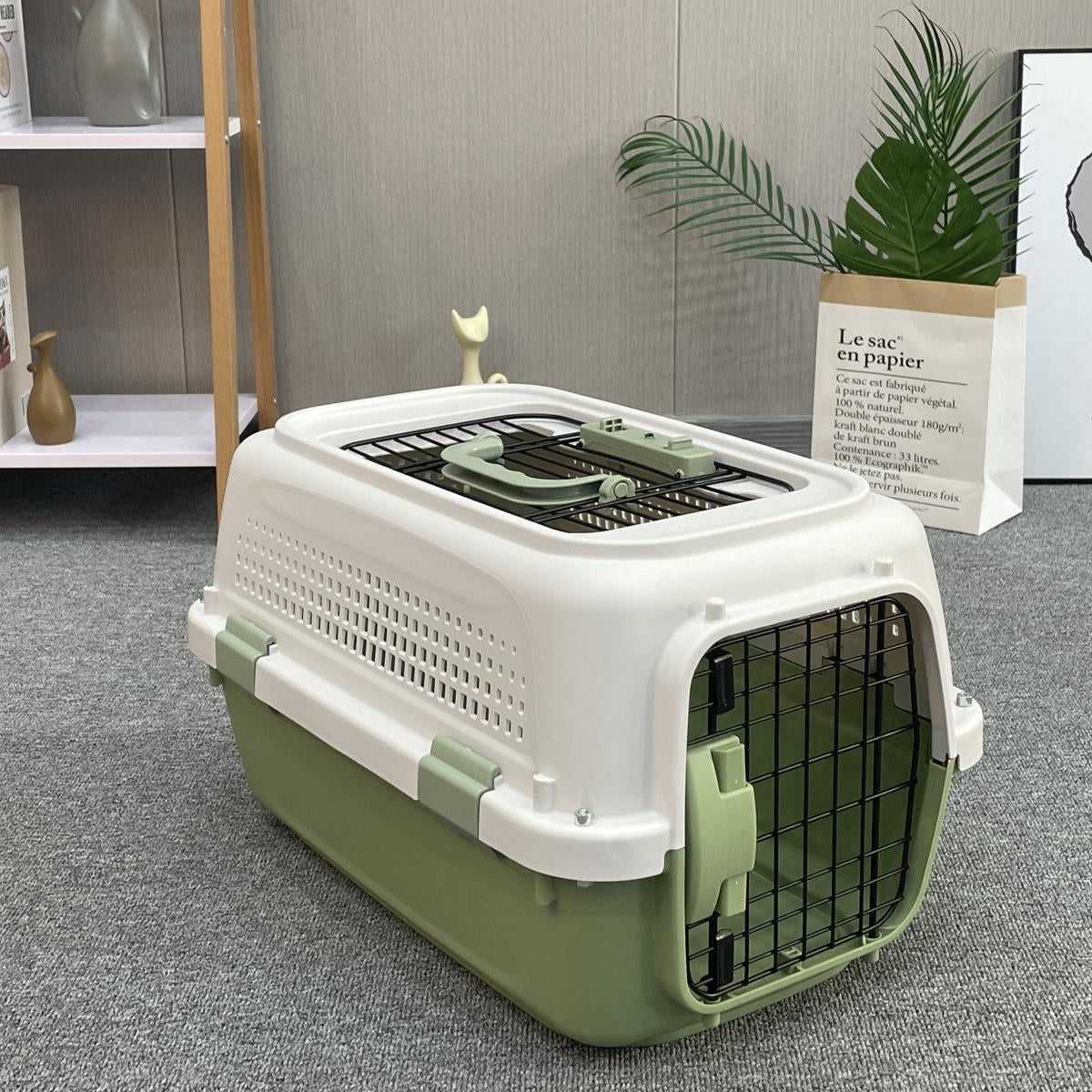 Picture of Small Pet Crate For Your Pets in Green Colour - TG