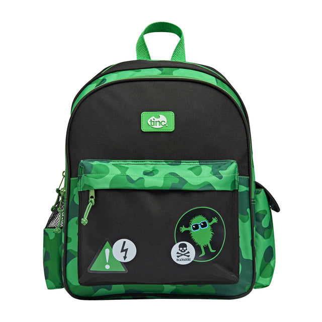 Tinc Hugga Camo Junior Backpack (Green) | Fun & Functional for Kids