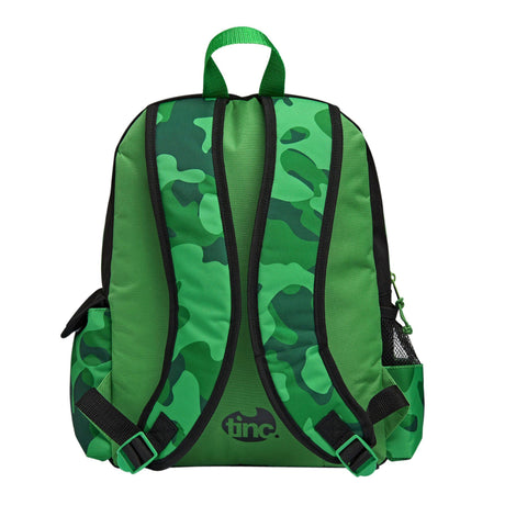 Tinc Hugga Camo Junior Backpack (Green) | Fun & Functional for Kids