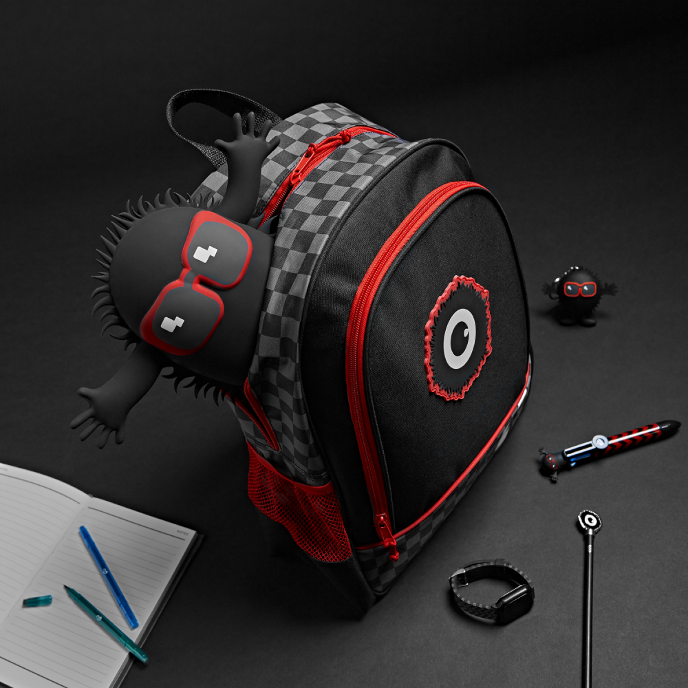 Large Urban Kids Backpack with Adjustable Straps in Black