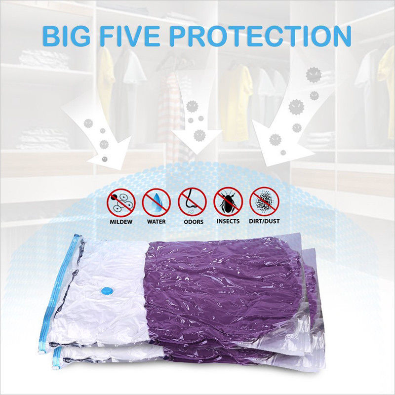 6 Pcs Set Vacuum Storage Bags Space Saver Seal