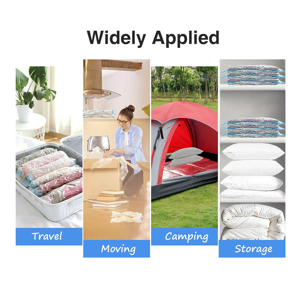 6 Pcs Set Vacuum Storage Bags Space Saver Seal