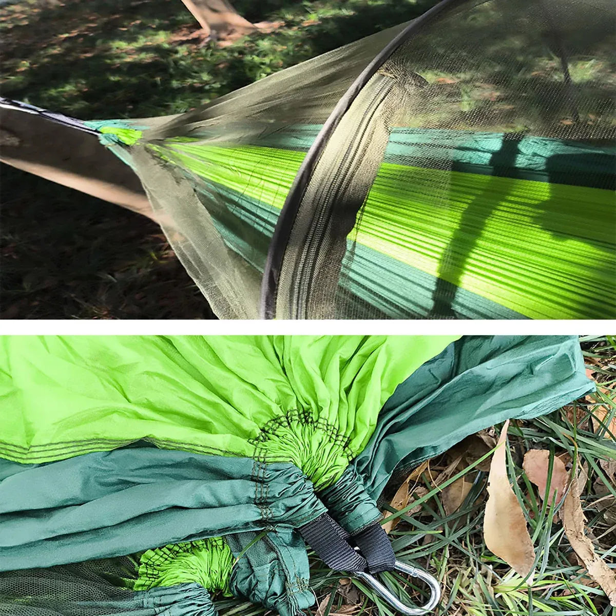 Camping Hammock Tent Set Double Outdoor Hanging Bed With Mosquito Net For Travel - Camouflage