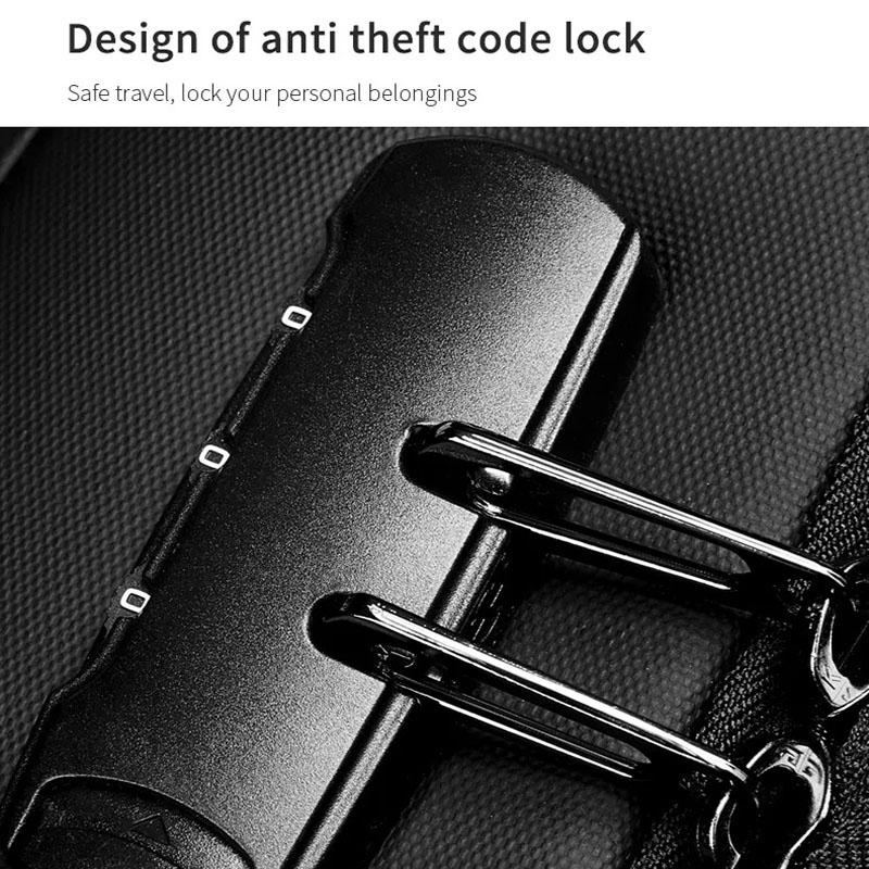 Large Capacity Waterproof Laptop Backpack with Usb Port for Business Travel - Light Grey