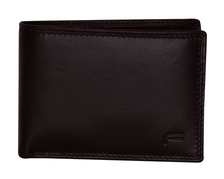 Futura Mens RFID Slim Leather Wallet - Brown