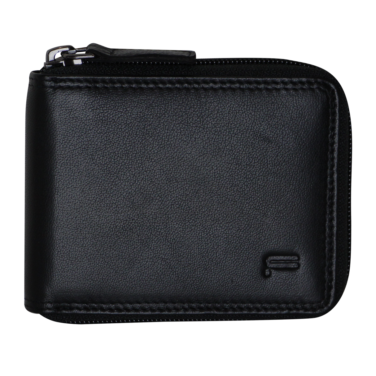 Futura Mens Zip Around Leather Wallet RFID Gift - Black