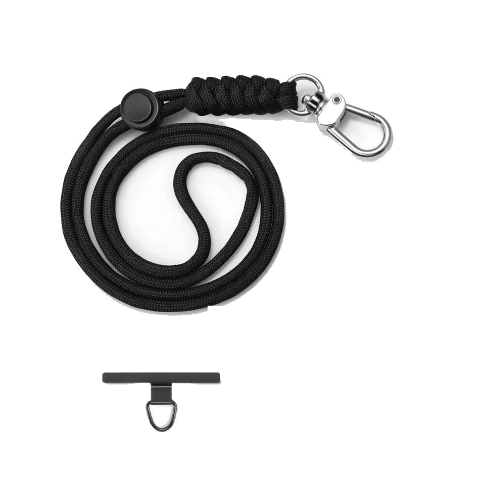 2x Adjustable Hanging Neck Lanyard With Free Metal Patch Clip
