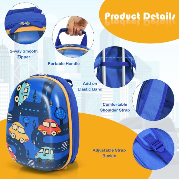 2 Pieces Kids Luggage Set with Handles and Spinner Wheels