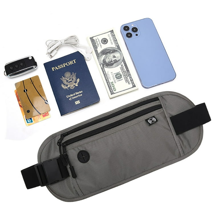 Travel Waist Pouch Passport Money Belt Bag Hidden Security Wallet RFID
