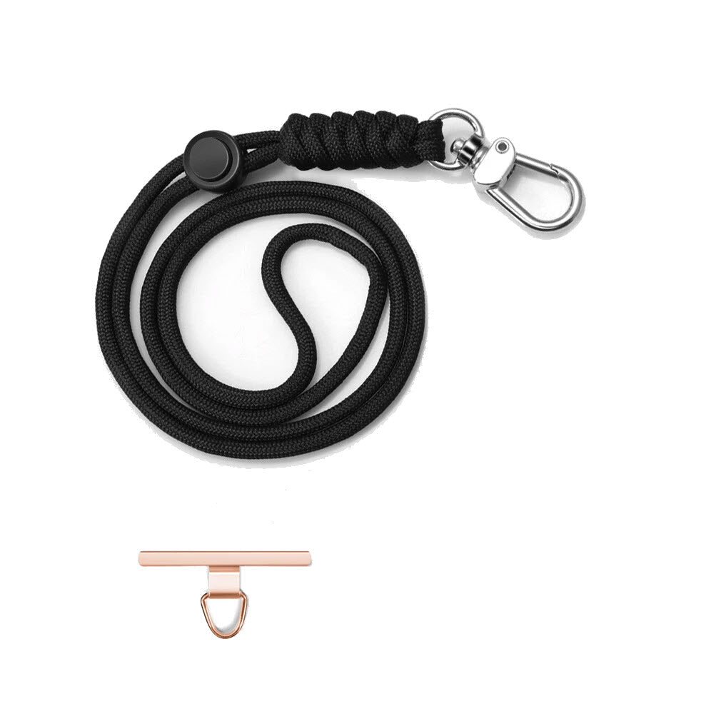 2x Adjustable Hanging Neck Lanyard With Free Metal Patch Clip
