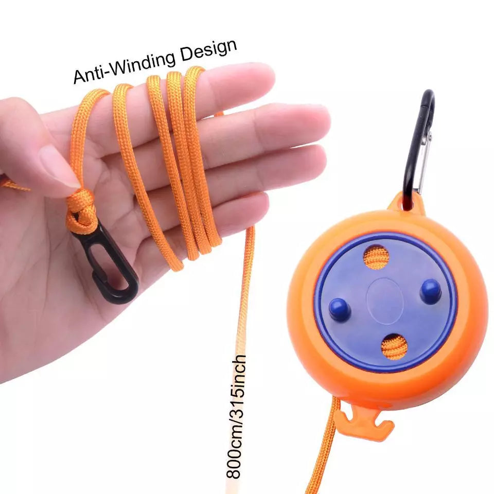 portable camping washing line with aluminium hooks