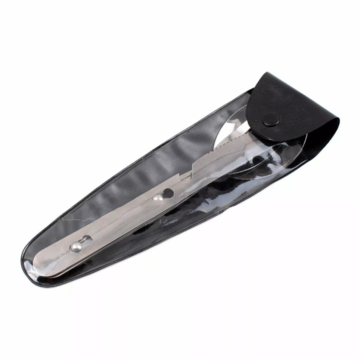 3-Piece Stainless Steel Foldable Cutlery Set – Compact & Travel-Ready