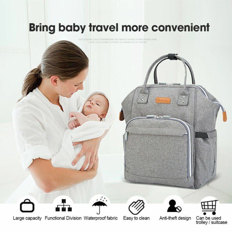 Chic Waterproof Mummy Nappy Diaper Backpack