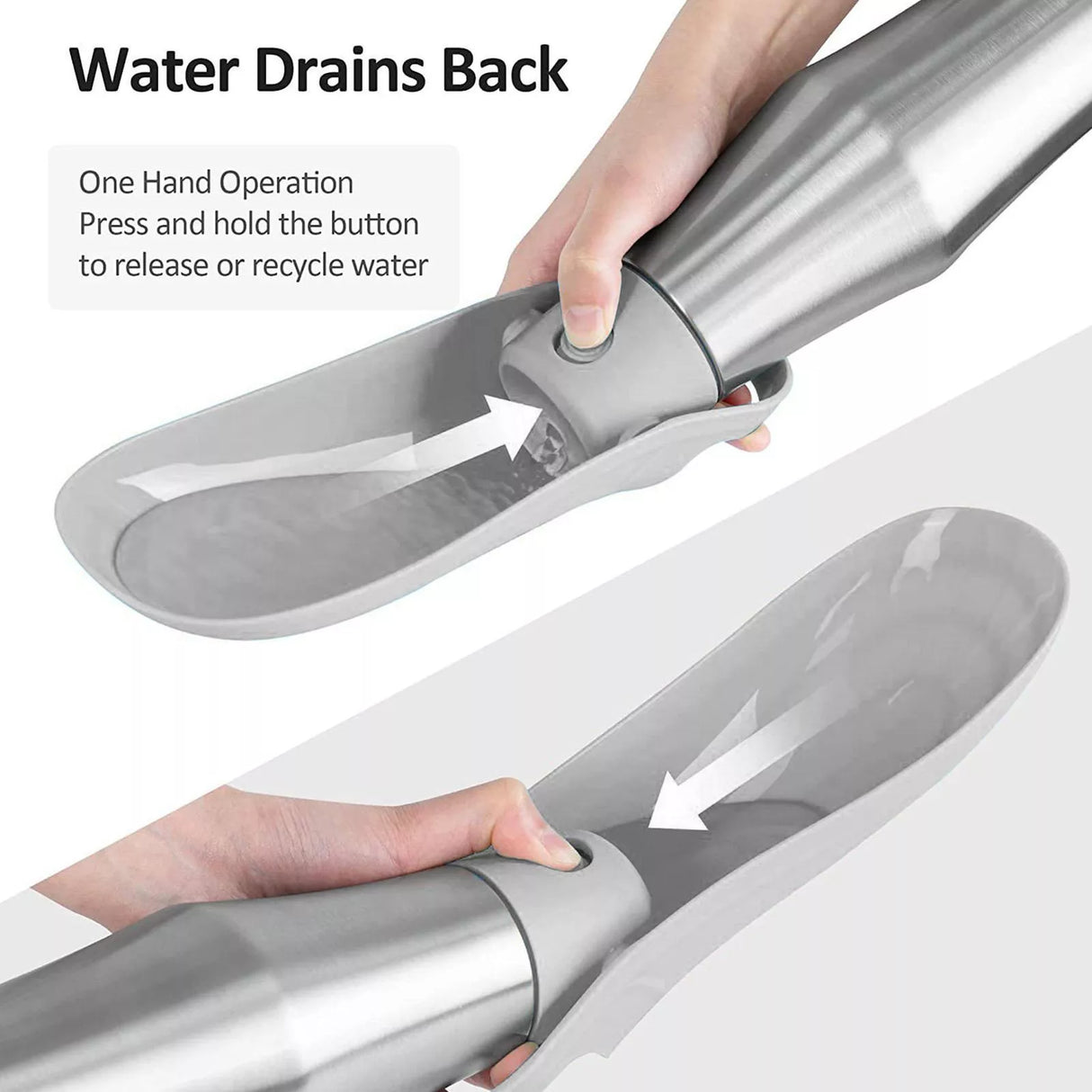 750ML Stainless Travel Portable Pet Dispenser