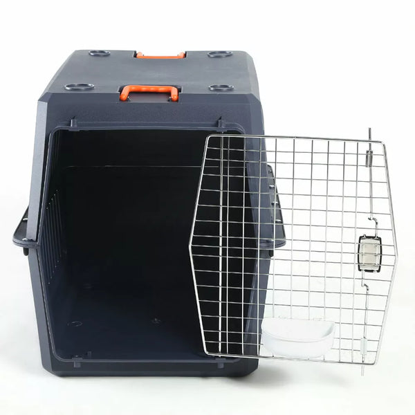 Large Blue Airline Approved Pet Carrier Travel Crate