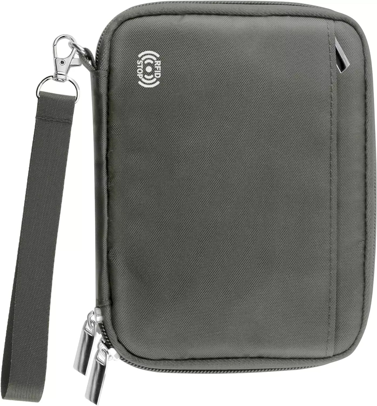 RFID Blocking Travel Wallet & Passport Holder for Family of 4 – Includes Wrist Strap