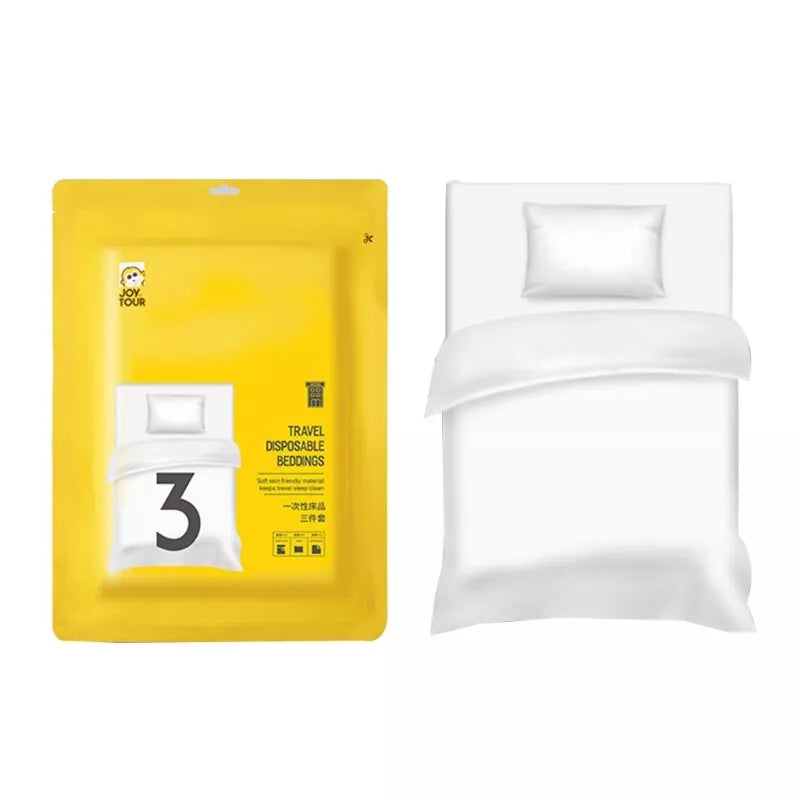 Disposable Sheet Quilt Cover Pillowcase Set for Family Traveling Bed Covers