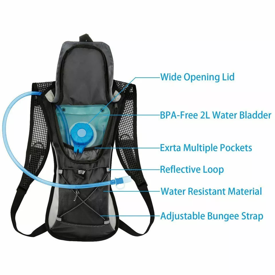 2L Outdoor Hydration Backpack