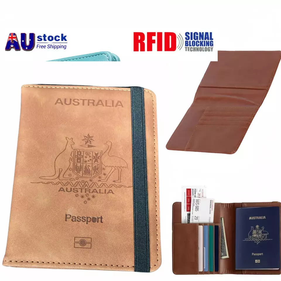 Premium RFID Leather Secure ID Wallet Case