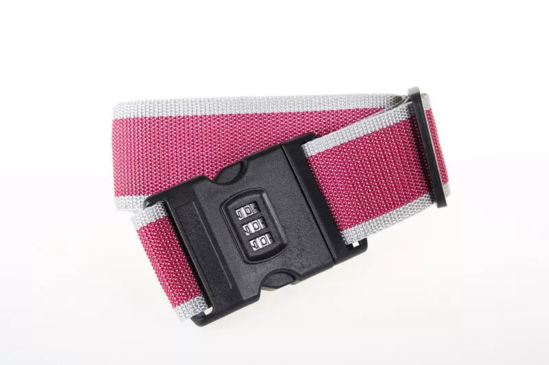 3 Digit Adjustable Luggage Strap with TSA Lock