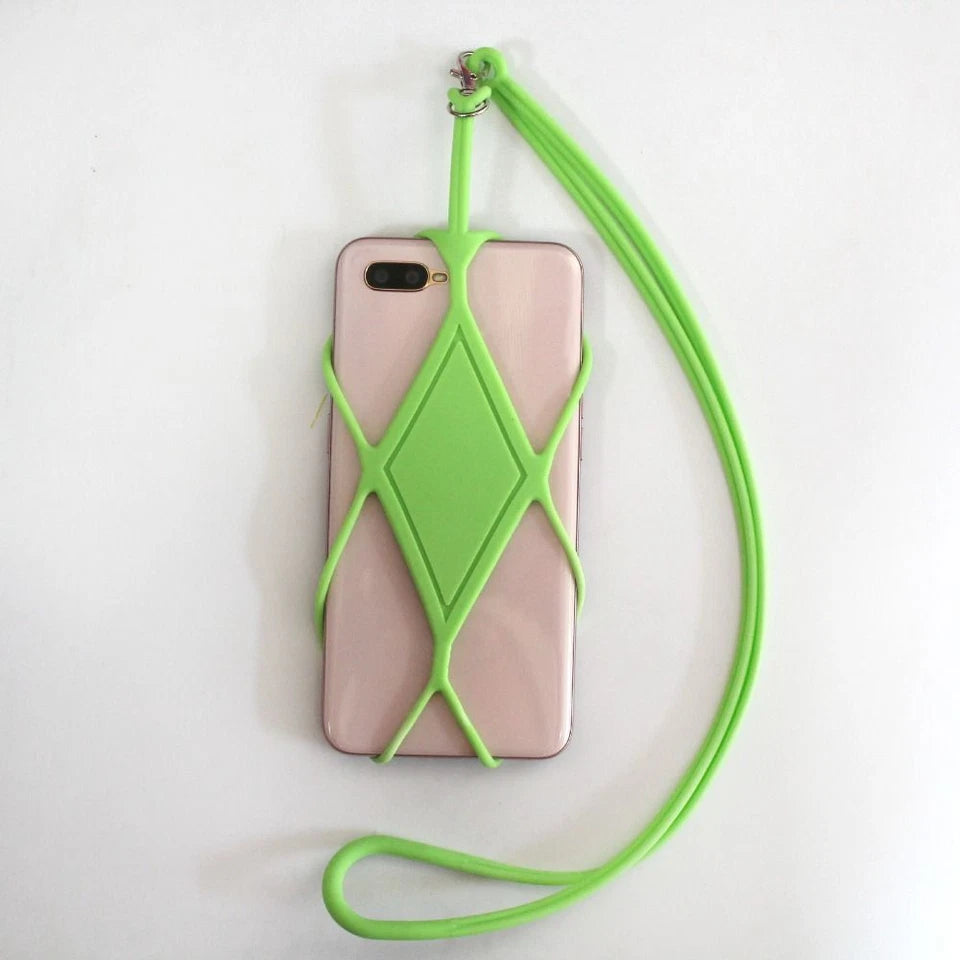 Silicone Cell Phone Strap Cord Holder Neck Lanyard Necklace Universal