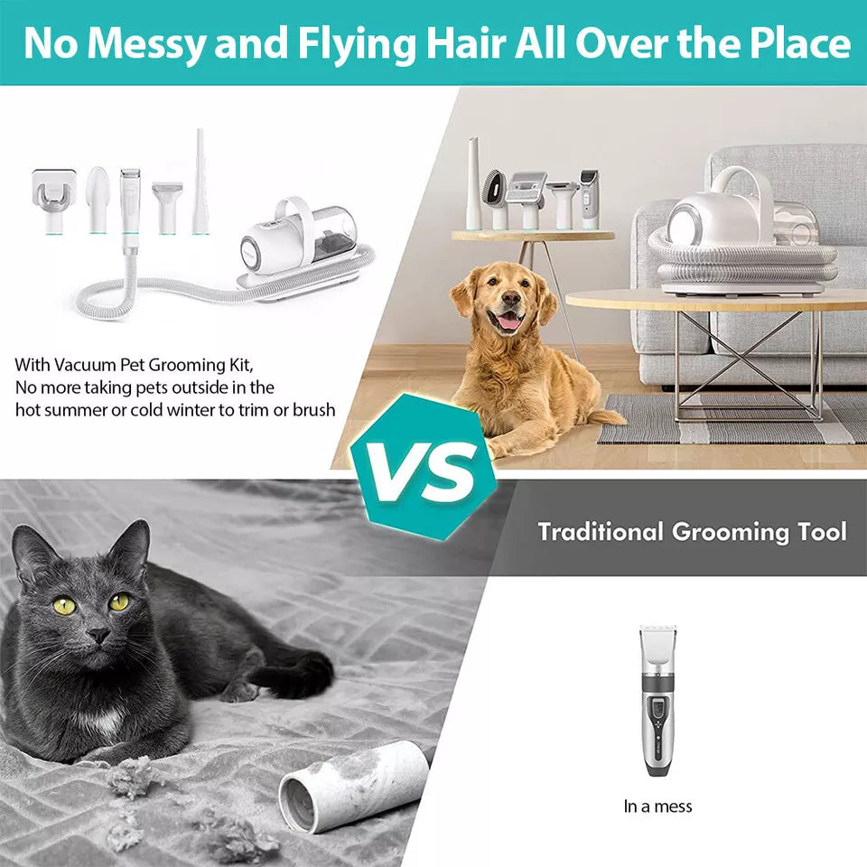 All in one Electric Pet Grooming Vacuum Kit