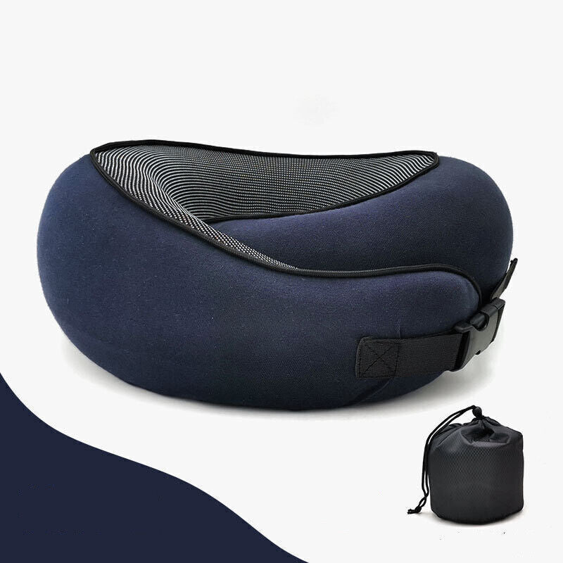 Memory Foam U-Shaped Neck Pillow - Your Essential Travel Companion