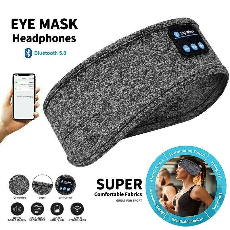 Wireless Eye Mask with Bluetooth Sleep Headphones