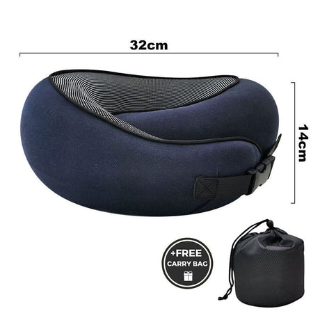 Memory Foam U-Shaped Neck Pillow - Your Essential Travel Companion