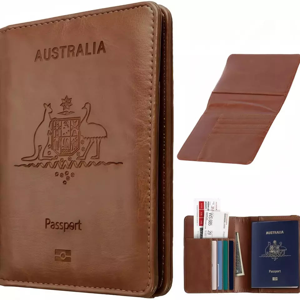 Premium RFID Leather Secure ID Wallet Case