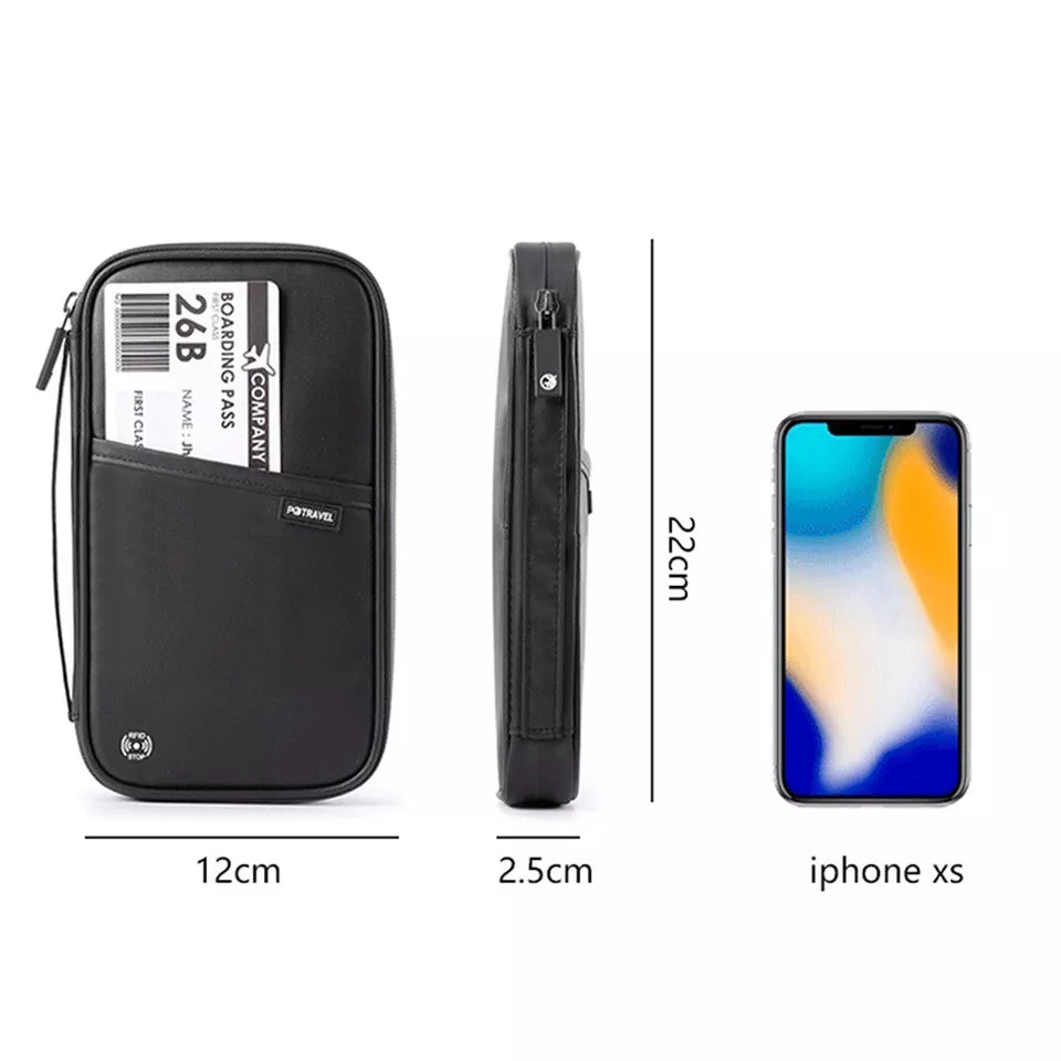 RFID Travel Passport Wallet with Straps