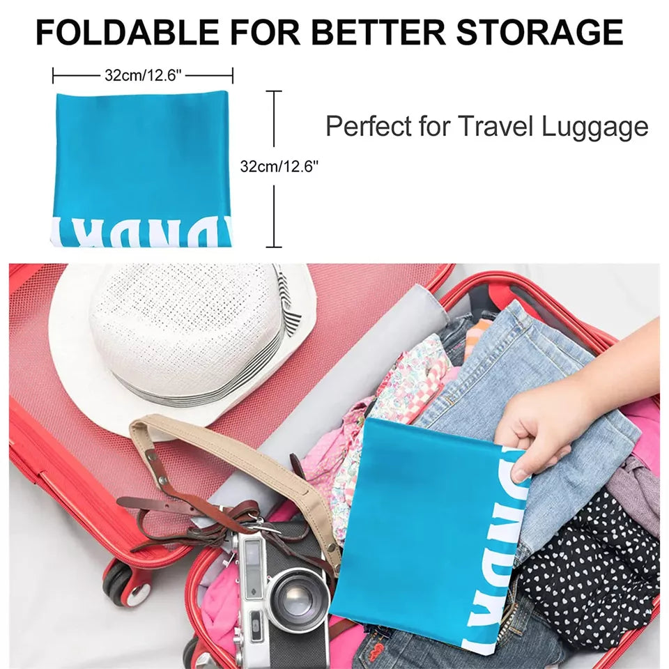 Large Laundry Bag Travel For Dirty Clothes Gym Bag Camping Drawstring 91x61cm