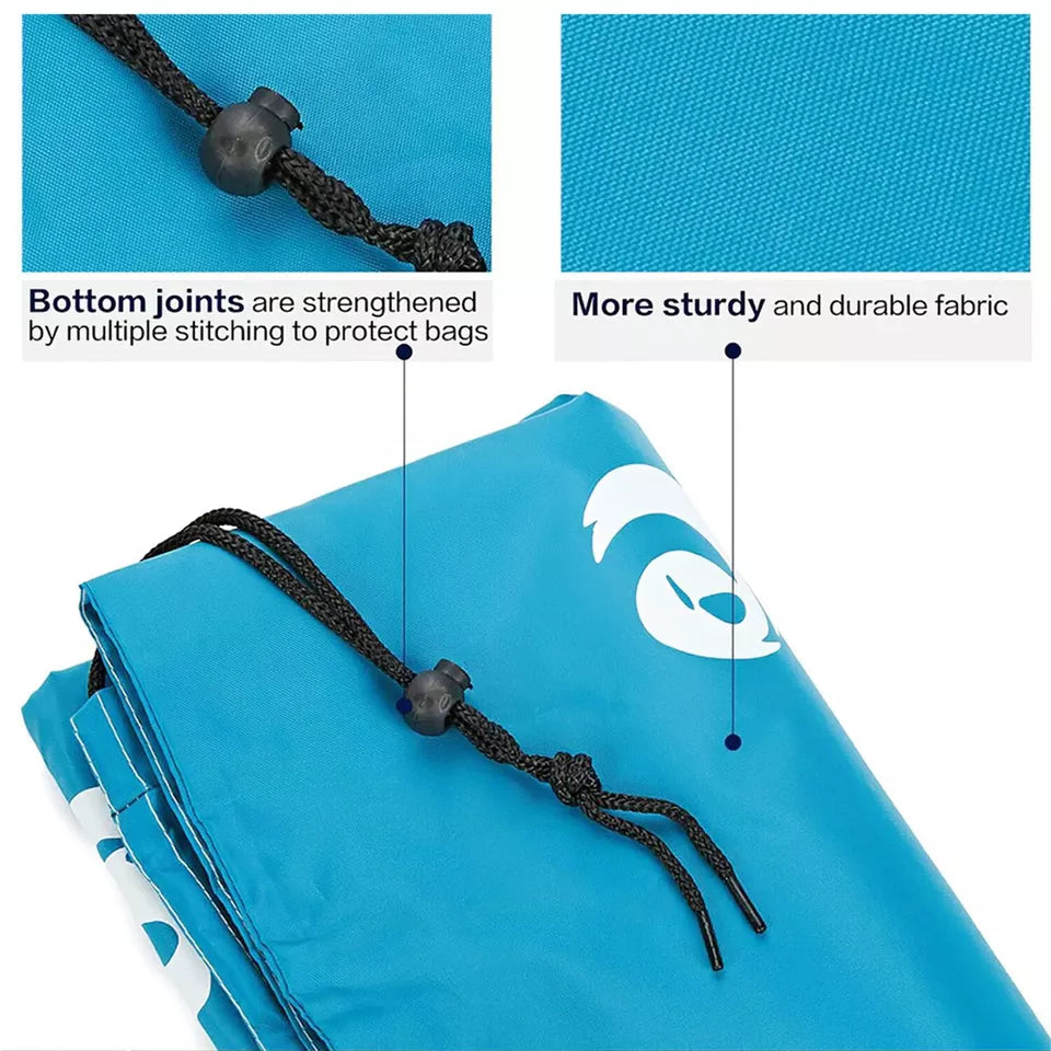 Large Laundry Bag Travel For Dirty Clothes Gym Bag Camping Drawstring 91x61cm