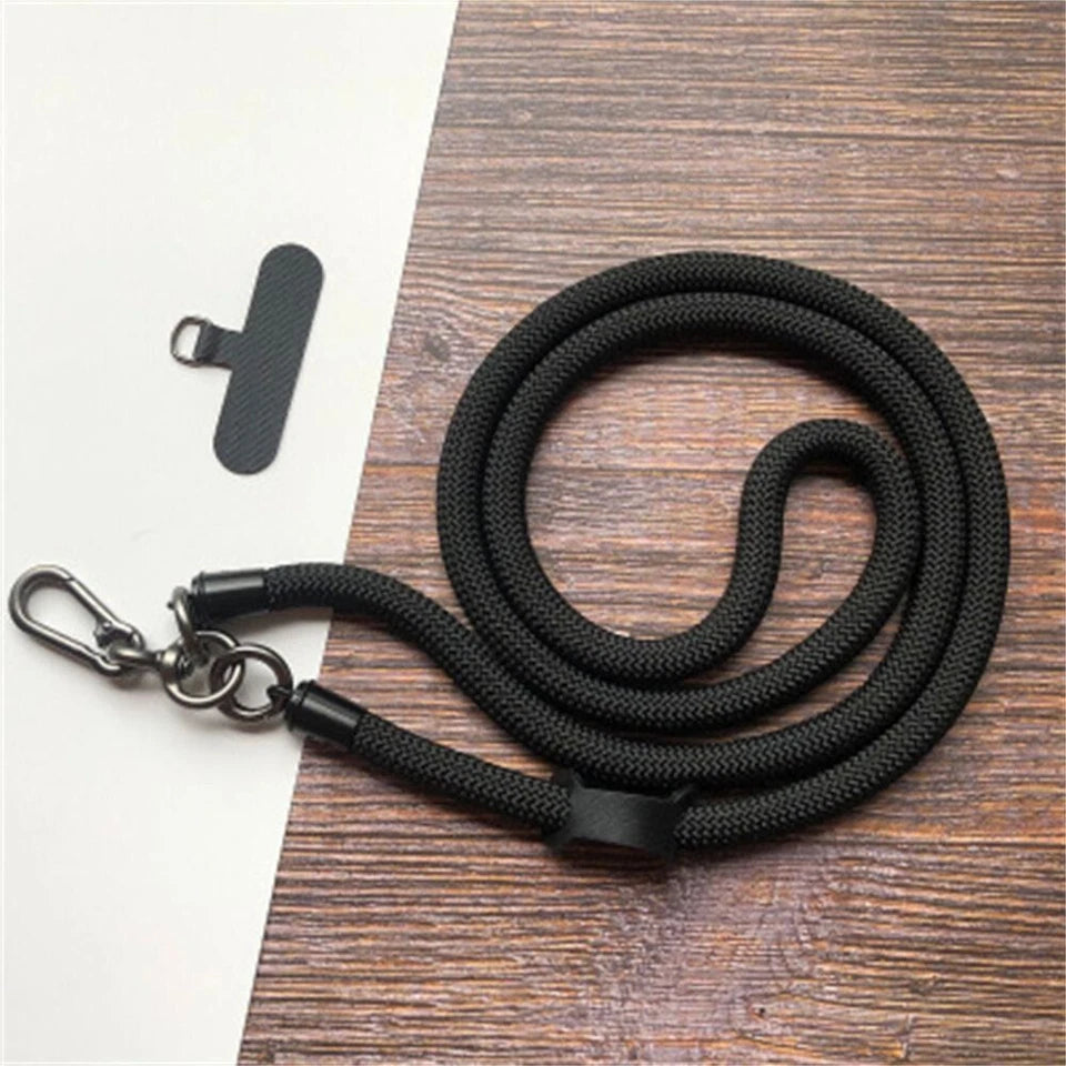 Crossbody Nylon Patch Phone Lanyards Mobile Strap Lanyard