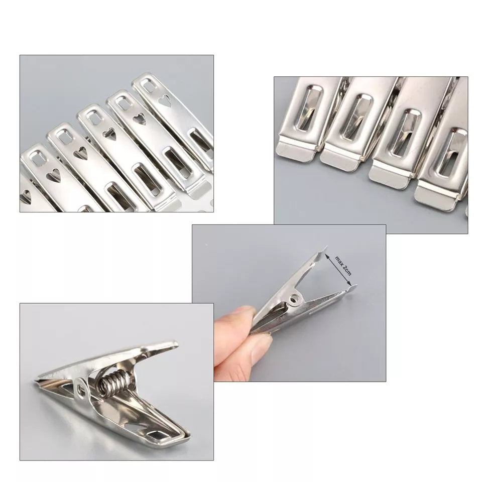 Stainless Steel Clothes Clips Pegs For Laundry