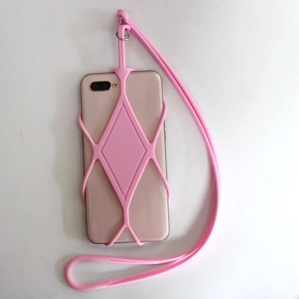 Silicone Cell Phone Strap Cord Holder Neck Lanyard Necklace Universal