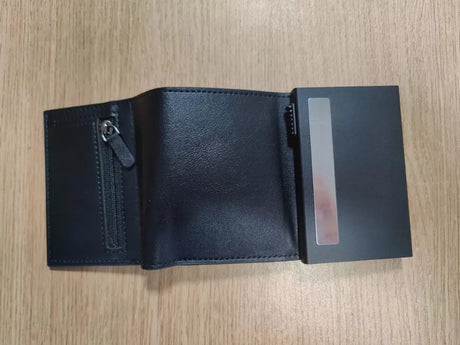 Foldable Pop Up Card Wallet Holder - RFID Blocking, Magnetic Closure